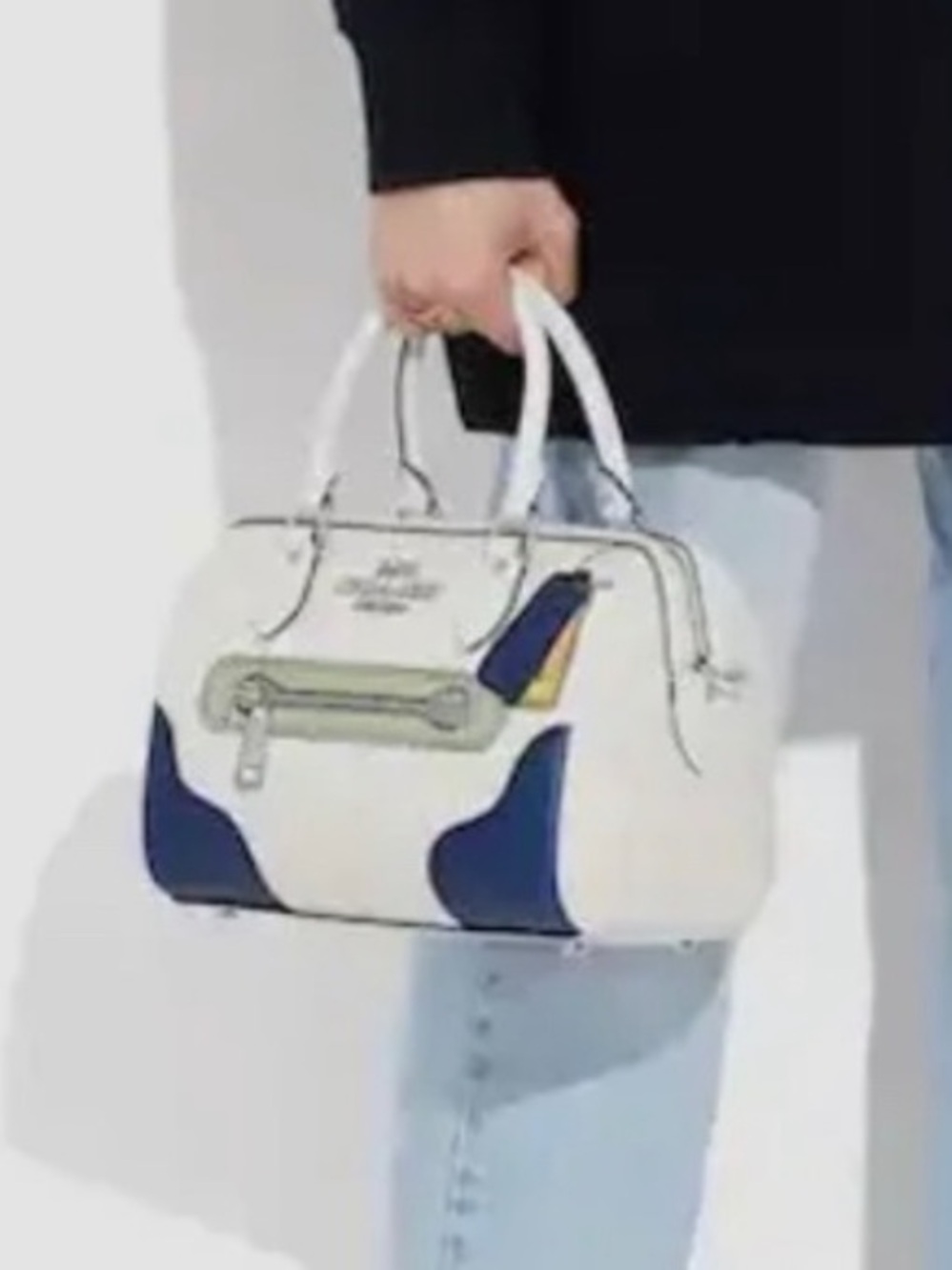 Coach Rowan Trompe L'oeil Print Signature Canvas Satchel 2023 (CH168) NWOT $428 - Picture 3 of 16